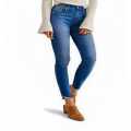 Imark Tulip Hem Low cut High Waist Stretch Ladies Denim Jeans. 