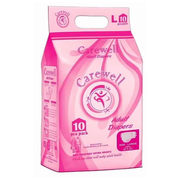 Carewell Adult Diapers Large 10Pcs Daraz.lk