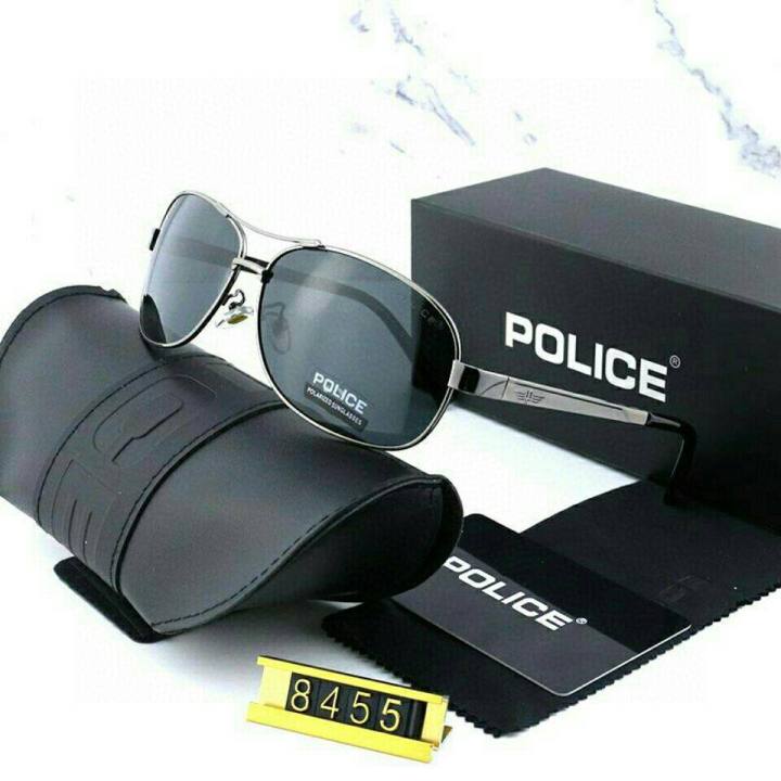 POLICE Aviation Sunglasses Retro Men Polarized Design Eyewear Male Driving UV400 Anti-glare Glasses