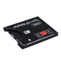 Black Adapter Support SD SDHC SDXC MMC Card to Standard Compact Flash Type I Card Reader Converter. 