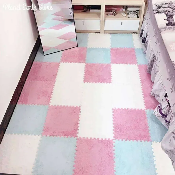 10/20Pcs%20Soft%20Plush%20Baby%20Play%20Interlocking%20Exercise%20Tiles%20Floor%20Rug%20EVA%20Foam%20Puzzle%20Mat%20Long%20Hair%20Carpet%20Pad%2030*30%20CM%20-%20Image%205