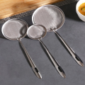 [Household Oil Sifter Fried Food Net/ Kitchenware Cooking Oil Skim Grease Foam Strainer] [Hot Pot Noodles Soup Skimmer Colander] [Stainless Steel Fine Mesh Filter Spoon]. 