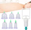 6pcs Cupping Cup,Professional Cupping Therapy Set Plastic Vacuum Suction Cup with Hand Pump for Back Neck Pain. 