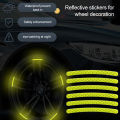 SuperRide 20pcs Car Wheel Sticker Reflective Stripe Waterproof Car Wheel Hub Sticker Driving Tape for Vehicle. 