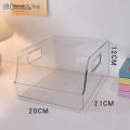 Acrylic Transparent Book Stand Ins Student Desk Book Storage Box Bookend Table Bookshelf Desktop Storage Organizer Items Tools. 