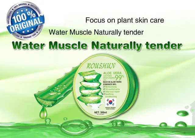 Roushun%20Soothing%20Moisture%20Aloe%20Vera%20Gel%2099%25%20Originals%20NATURE%20REPUBLIC%20Soothing%20300ml%20Day%20Cream%20Acne%20Treatment%20Sunscreen%20Face%20Cream%20-%20Image%206