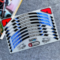 【Miga Plaza】8PCS/16PCS 12" 13" 14" Motorcycle Wheel Tire Stickers Reflective Rim Stripe Decasl Motorbike Racing Hub Tape Universal For Honda Yamha Kawasaki KTM. 