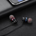 Extra BASS High Quality Earphones 3.5mm Connector with Mic - Super Quality Stereo Earbuds Headset with 3.5mm jack - Stereo Handsfree / Handsfree Extra Bass Headphone Handsfree With Microphone Headphones Wired Earphones Earbuds -JK67. 