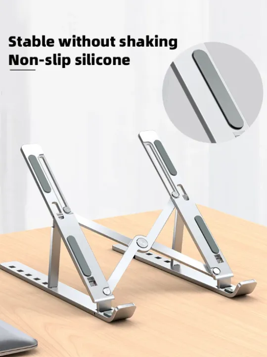 DATA%20FROG%20Laptop%20Stand%20Aluminum%20For%20Desk%20Adjustable%20Ergonomic%20Notebook%20Holder%20Bracket%20Foldable%20Portable%20Mount%20For%20Laptops%20-%20Image%203