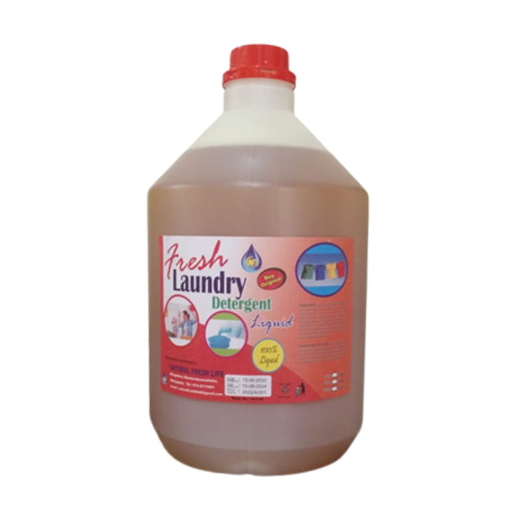 Laundry | Detergent Washing Machine | Hand Washing Liquid 4L | Laundry For Front & Top Load Machine Natural Fresh | Laundry Detergent Liquid Soap Eco | High Efficiency (HE), Fine Scent