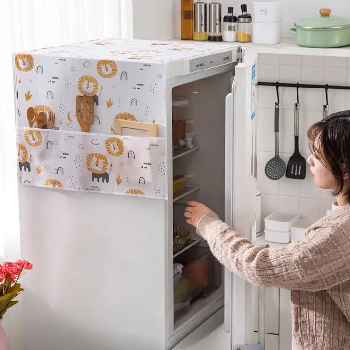 %E3%80%90NEW%E3%80%91%20Practical%20Refrigerator%20Dust%20Cover%20With%20Pocket%20Double%20Sided%20Storage%20Hanging%20Bags%20Household%20Non-Woven%20Cloth%20Microwave%20Oven%20Covers%20-%20Image%205