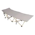 Folding Guest Bed Stable Support Quick Fold Breathable Fabric Folding Camping Cot Portable Comfortable for Pool. 
