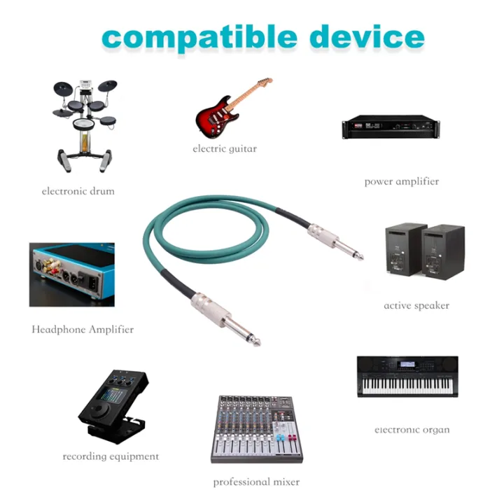 Electric%20Guitar%20Cord%206.35mm%20Mono%20Plug%20Connect%20Cable%20for%20Guitar%20Bass%20Drum%20Audio%20Device,%205%20Meter%20-%20Image%204