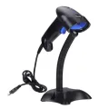 2D Handheld Wired Barcode Scanner With Stand USB 1D / 2D QR Code & Barcode Reader YHD 1100D. 