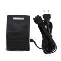 Home Sewing Machine Foot Control Pedal With Power Cord Pedal Control Eu Plug 200-240V Black. 