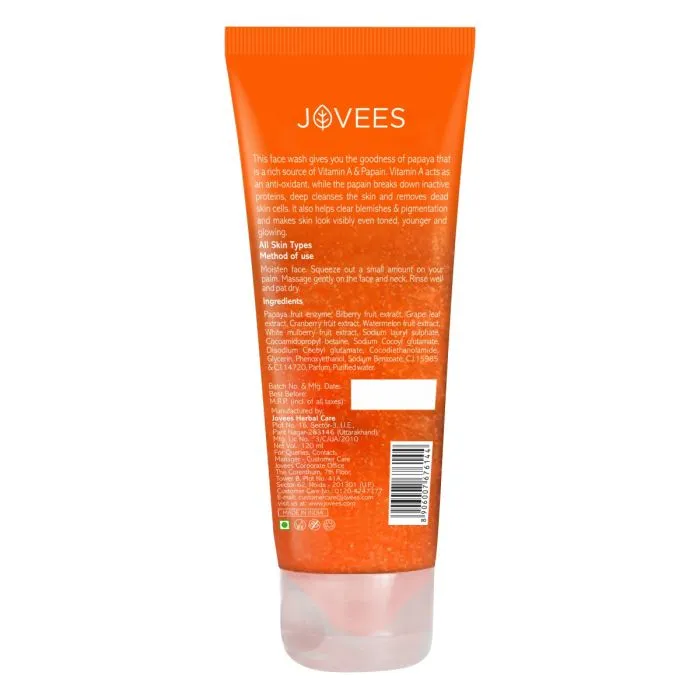 Jovees%20Papaya%20Face%20Wash%20120%20Ml%20Skin%20Care%20Face%20Wash%20Papaya%20Extracts%0A%0A%7B"title":%20"Jovees%20Papaya%20Face%20Wash%20120ml%20Skin%20Care%20with%20Papaya%20Extracts"%7D%20-%20Image%206