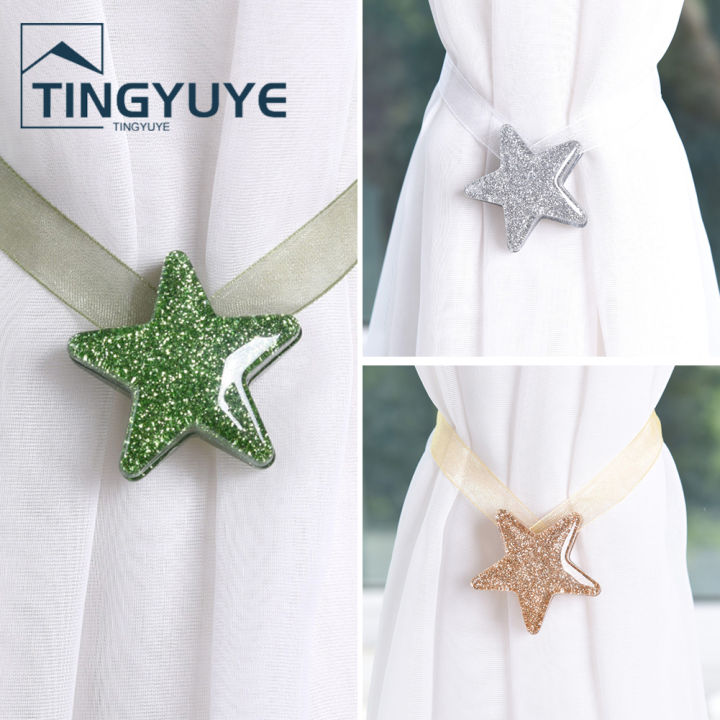Star%20Shape%20Window%20Curtain%20Buckle%20Magnetic%20Tieback%20Holder%20Bedroom%20Home%20Decor%20-%20Image%207