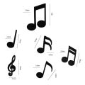 6pcs New Musical Note Fridge Magnets Plastics Gift Memo Magnets 6pcs Set Refrigerator Sticker Decorative. 