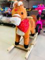 2-4 years Horse Toys Wooden Rocking Horses medium Indoor And Outdoor Ride On Horse Toy For Baby/Kids/Teenager. 