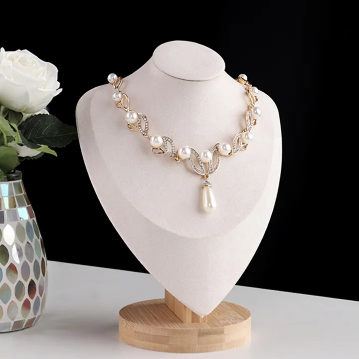 Carat%20Women%20Jewelry%20Set%20Faux%20Pearl%20Water%20Drop%20Earrings%20and%20Necklace%20Alloy%20Rhinestones%20Wedding%20Bridal%20Set%20-%20Image%203