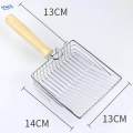 Cat Litter Sifting Pet Cleaning Shovel Indoor Sand Sifting Mesh Screen Fecal Spoon Metal. 