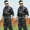 Outdoor Special Forces Uniform Fan Suit Men and Women Black Python PatternCSTraining Suit Wear-Resistant Work Clothes. 