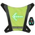 LED Turn Signal Bike Pack USB Rechargeable Reflective Backpack Attachment Clip with Remote Control LED Backpack with Direction Indicator Safety Light Bag Sports Vest for Cycling Running Walking Jogging. 