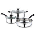 Level 4pcs Stainless Steel Induction Cookware Set - Ultima. 