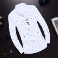Spring Long Sleeve Gradient Shirt Men's Korean Style Slim-Fit Tops for Summer Shirt Coat Spring and Autumn Fashion Men's Top Clothing. 
