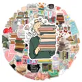 20/40pcs Book Stickers Aesthetic Vintage Reading Books Stickers for Laptop Scrapbook Journal Kids Girls Boys Stickers. 