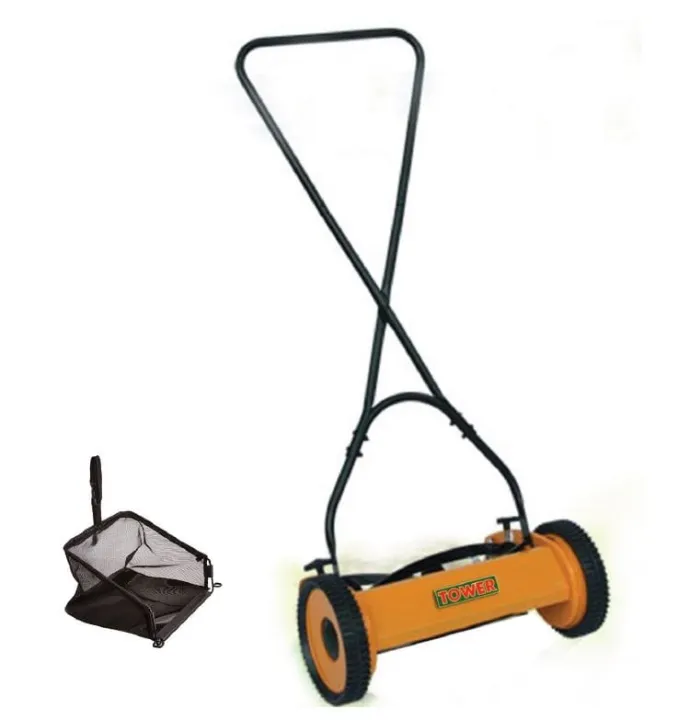 Tower Manual Lawnmower - Sgm-001b 14" With Grass Collector