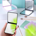 Plastic Folding Mirror Pocket Mini Portable Makeup Mirrors Travel Hand Small Mirror Vanity Foldable Compact Cosmetics Tools. 