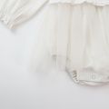 Princess Baby Girl Bodysuit Cotton Newborn Baby Clothing Cute Tulle Long Sleeves Infant Bodysuits. 