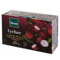 Dilmah Lychee Flavoured Ceylon Black Tea - 20 Tea Bags - 1 Box. 