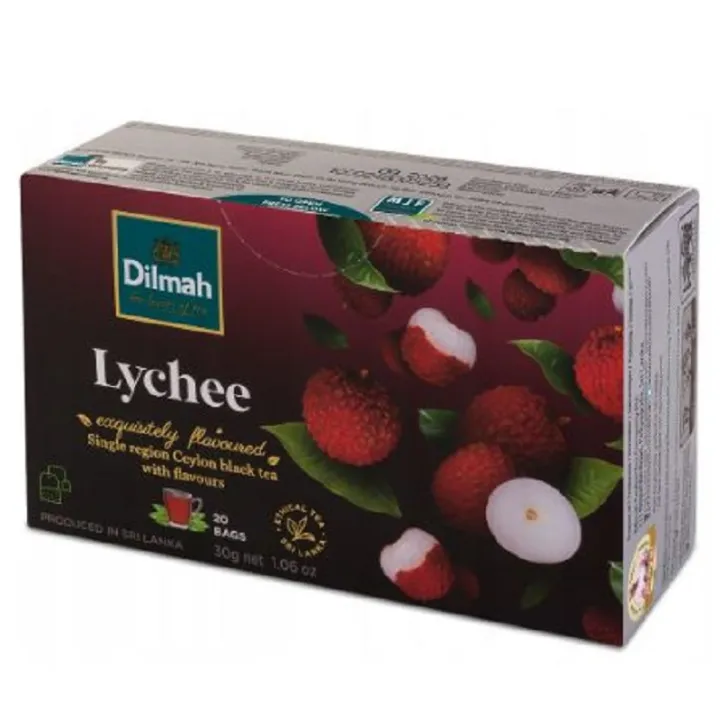 Dilmah%20Lychee%20Flavoured%20Ceylon%20Black%20Tea%20-%2020%20Tea%20Bags%20-%201%20Box%20-%20Image%202