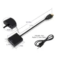 1080P HDMI to VGA Converter For Xbox Ps3 Ps4 PC TV LEDs Etc With Sound Port with Audio 3.5 Aux HDMI to VGA Adapter. 