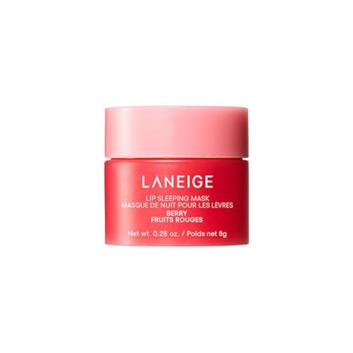 Laneige Lip Sleeping Mask_EX | Moisturizing Lip Treatment with Vitamin C + Shea Butter for Soft Hydrated Lips | Overnight Repair | Lip Balm For Dry Chapped Lips| Lasting Hydration | Berry |8Gm(FROM INDIA)
