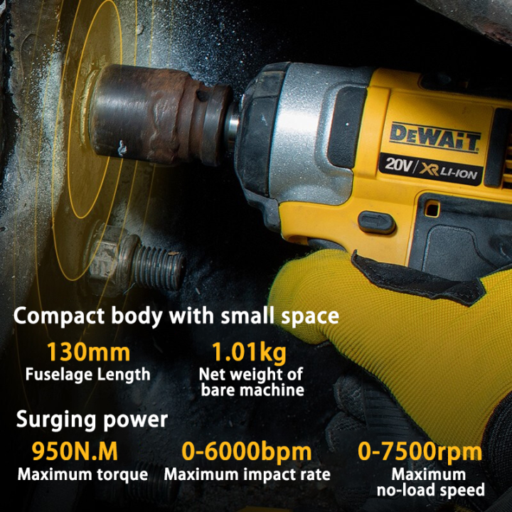 【5-year warranty】Dewait Original 20v lmpact Wrench Cordless Heavy Duty ...