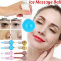 2pcs Large Beauty Ice Hockey Energy Beauty Crystal Ball Facial Cooling Ice Globes Water Wave For Face and Eye massage. 