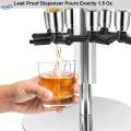 Rotating 6 Bottle Dispenser, Rack Jet Bar Set Drinks Dispenser. 