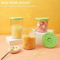 YUMYTH Household Vacuum Containers Set BPA-free Airtight Food Storage Containers with Hand Pump Keep Fresh Plastic Jar Box T297. 