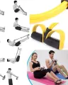 Pull Reducer Body Shape Trimmer Body Shaper - Multi Colorc ,4 Tubes Latex Elastic Pull Rope Sit-up Bodybuilding Fitness Equipment Exercise Resistance Bands for Abdomen/Waist/Arm/Yoga/Pilates Stretching Slimming Training. 