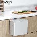Cabinet Door Hanging Trash 6l Hanging Trash with Lid Large Capacity Modern Wall Cabinet Door under Sink Mount Waste Rubbish Gaage Storage Bin Kitchen Supplies under Sink Hanging Trash. 
