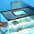 DIY Magnetic Aquarium Lid Fish Tank Hood Top Cover Anti-Jumping Net Cover Mesh to Protect Fish Jumping Out of Fish Tan. 