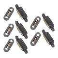 10 Pairs Magnetic Pogo Pin Connector Spring Loaded Magnetic Pogo Pin Connector 3 Positions Magnets Pitch 2.3MM Through Holes Male Female Probe. 