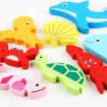 Baby 3D Puzzle Car Marine Wood Matching Board Jigsaw Children Toys Kid Education Tangram Montessori. 