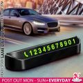 Temporary Car Parking Phone Number Card Plate Adhesive Magnetic Numbers Sticker Display Holder. 