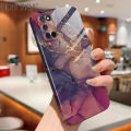 Hontinga for OPPO A52 A92 Back Cover Luxury Marble All-inclusive Film Hard Phone Case Camera Protection Mobile Cover. 