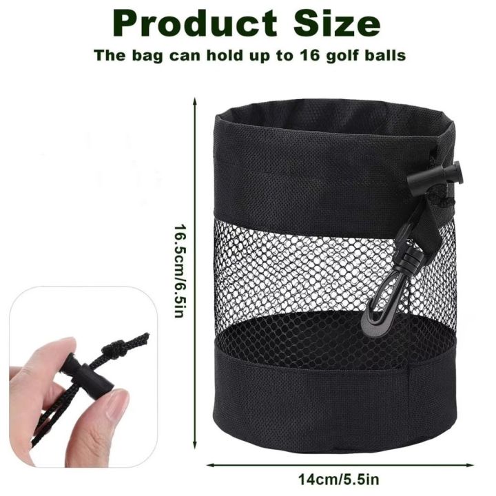 Durable%20Black%20Golf%20Ball%20Pouch%20Bag%20Hanging%20Plastic%20Clip%20Drawstring%20Storage%20Golf%20Balls%20Storage%20Bag%20Net%20Fabric%20Golf%20Pouch%20Mesh%20Ball%20Bag%20Golf%20Accessories%20-%20Image%202