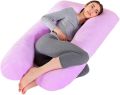 Rayyu Pregnancy Pillow, U Shaped Maternity Pillow with Removable Velvet Cover, Full Body Maternity Pillow Perfect to Cuddle (Re Washable). 